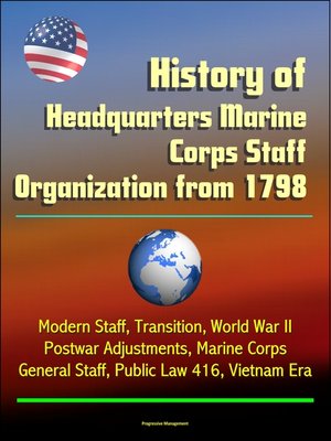 cover image of History of Headquarters Marine Corps Staff Organization from 1798